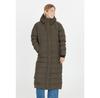 Women's Coat Whistler Joana Long Puffer Jacket Ink 1071 Brown
