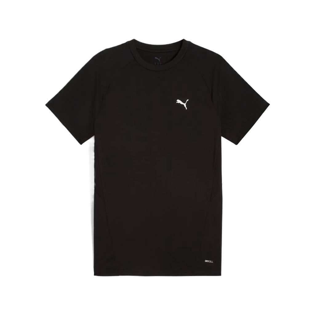 Puma Evo Brand Logo Fashionable Versatile Skin-Friendly Short Sleeve T-Shirt Men Tops Black 687588-01