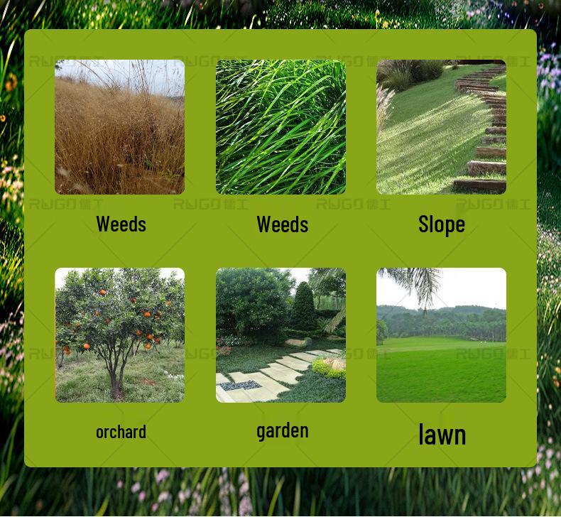 Remote-Controlled Four-Wheel Drive Tracked Gasoline Lawn Mower for Reclamation and Forest Clearing