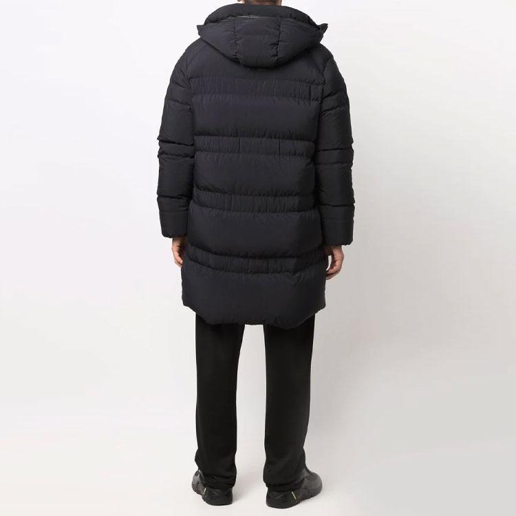 Y-3 Reberu Logo Puffy Long Sleeve Down Jacket Men Outerwear Black HA5558