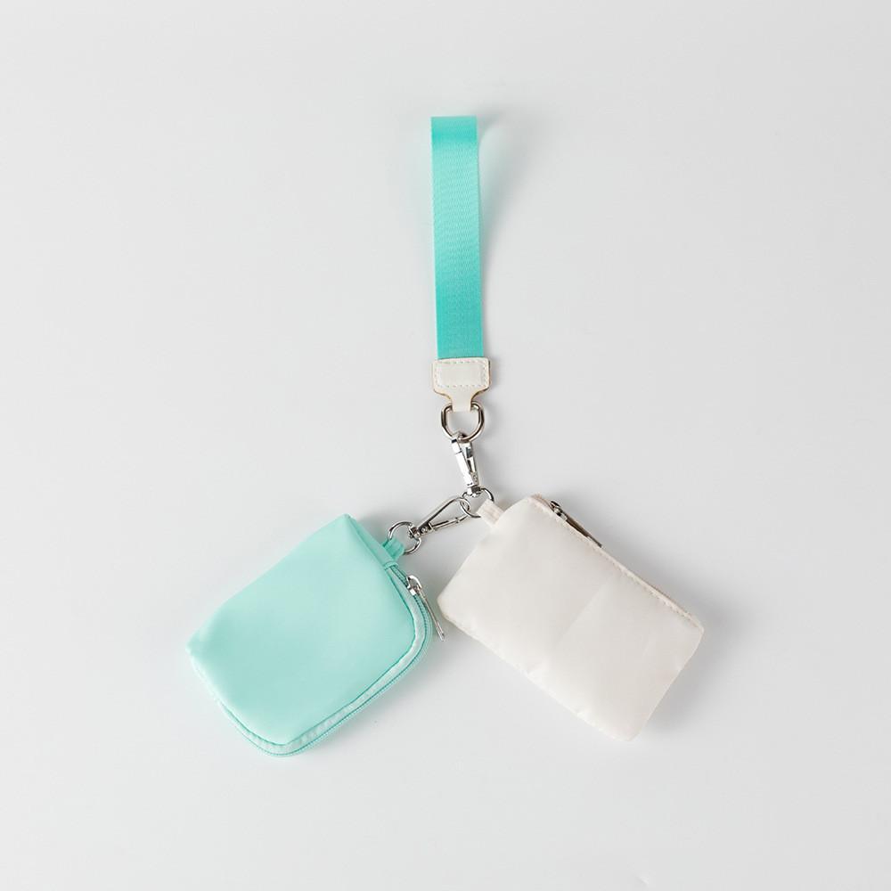 Minimalist Nylon Card Wallet With Key Holder For Daily Use