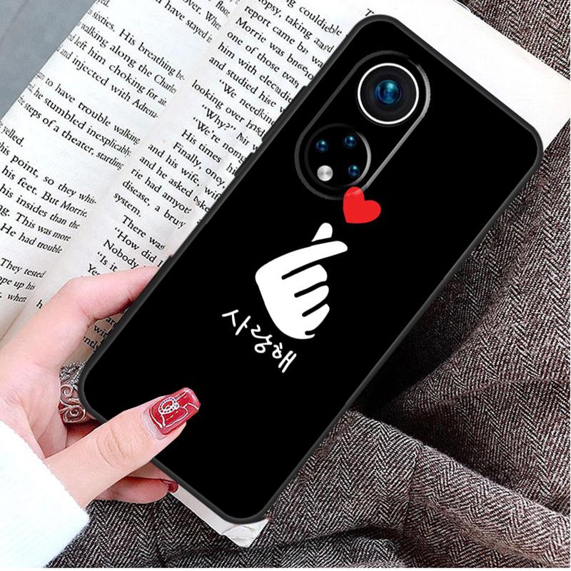 Kpop Finger Heart Case For Honor Magic 8 5 6 7 Lite Honor 200 400 Pro 50 70 90 X9d X9b X9c X9a X8c X8b Win RT