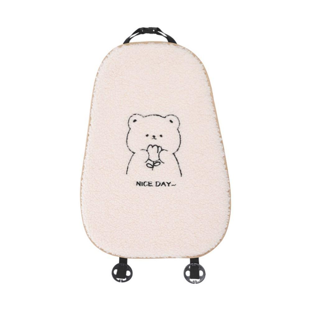 Cartoon Car Warm Seat Cushion Soft Bear Car Cushion Durable Winter Seat Cushion  Drive