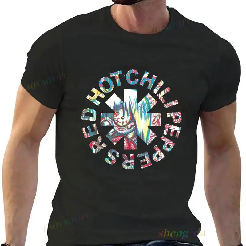 Playera Anthony Rock Music Band Streetwear Harajuku T Shirt Red Hot Chili Peppers Fire Squid  Graphic Tshirt Unisex Women Clothes