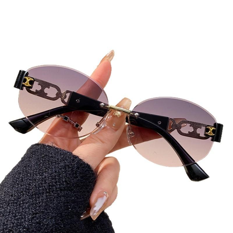 Beliebte Mode quadratische Sonnenbrille mit großem Rahmen, Damen Ins Internet-Berühmtheit Straßen-Sonnenbrille Europäischer und Amerikanischer Trend-Sonnenbrille