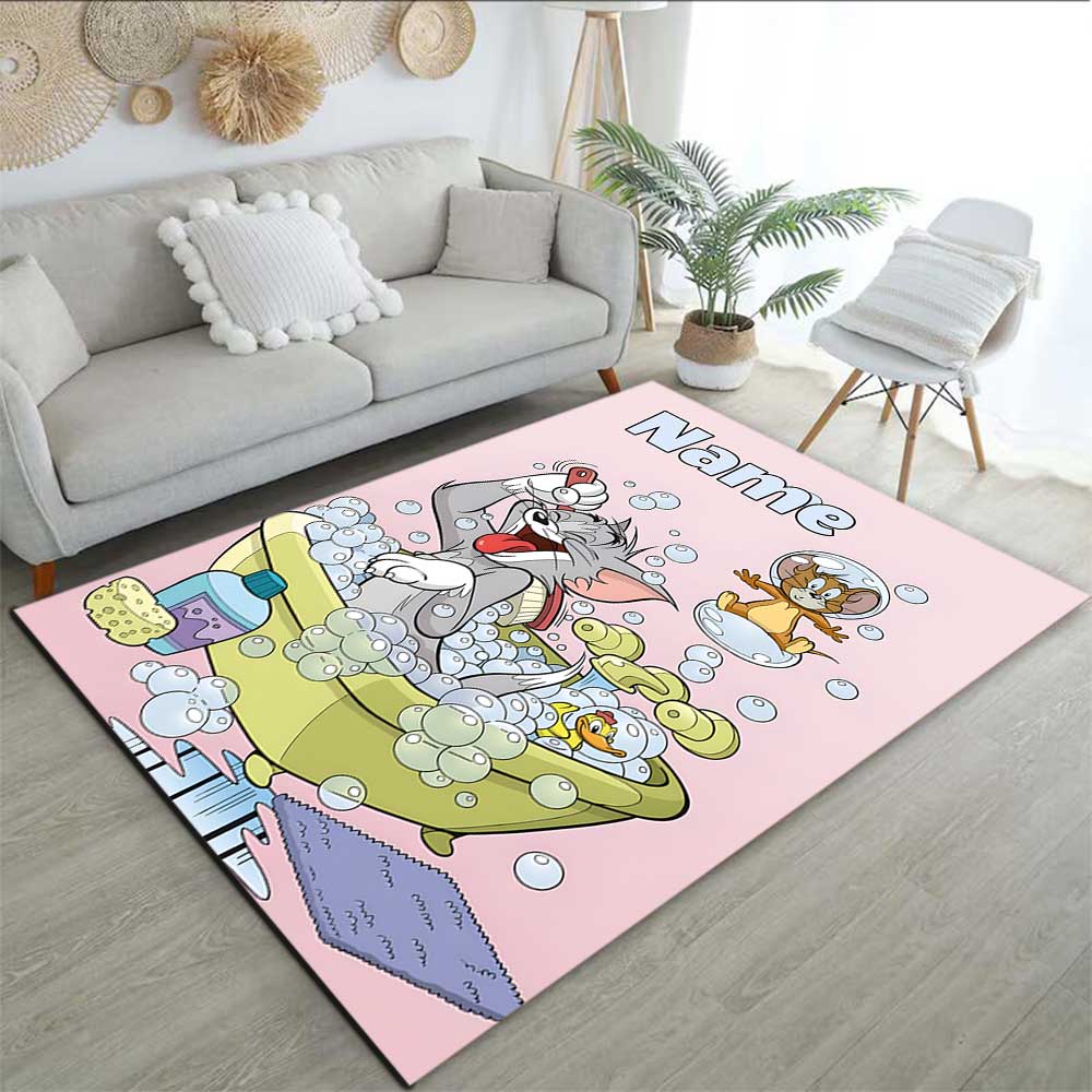 Warner Bros. Funktioniert (45) Personalisieren Sie Ihren Namens-Teppich, Ihr Bürostuhl-Kissen, Ihr Geschenk für Schlafzimmer und Wohnzimmer zu Hause.