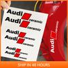 Set da 6 Pezzi Adesivo Pinza Freno Auto Resistente alle Alte Temperature Impermeabile per tt ceramic A3 A4 A5 A6 A7 Q3 Q5 Q7 RS3 RS4 RS5 S3 S4 S5 S7