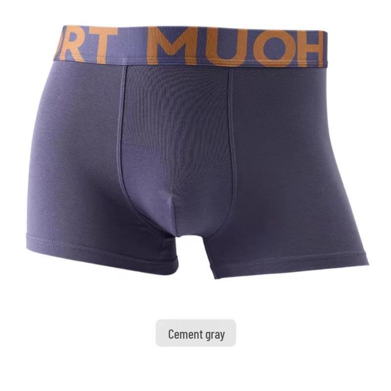 Men's Pure Cotton Antibacterial Boxer Briefs - Comfortable, Breathable, Mid-Rise Shorts