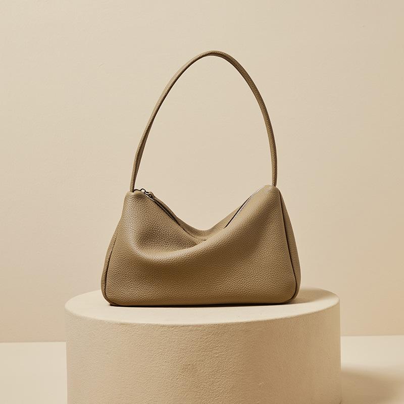 

Первый слой телячьей кожи того, сумка-багет на плечо под мышку, новая высококачественная текстурная модная портативная кожаная женская сумка