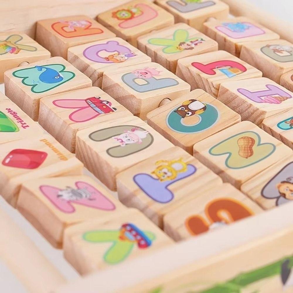 Arithmetic Letter Cognitive Toy English Alphabet Early Education Board  Teaching Aids