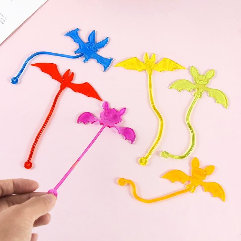 10pcs Funny Sticky Hands Toy Elastic Sticky Squishy Slap Palm Toys for Kids Birthday Favors Supplies Treats Guest Party Gifts