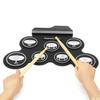 Set 7 Pad Roll Up Drum with Built-in Speaker Sticks