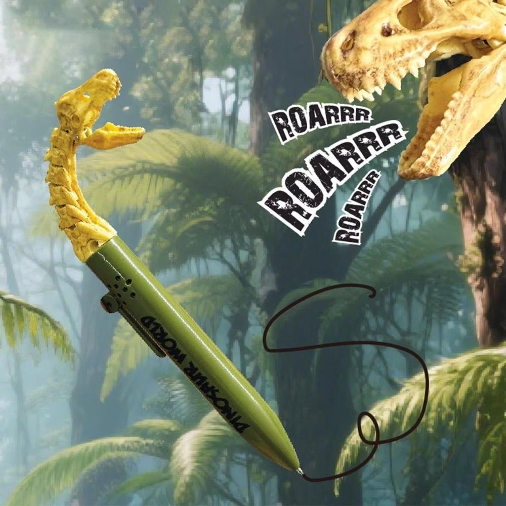 Smooth Dinosaur Gel Pen Mouth Dinosaur Ballpoint Pen New Gag Joke Prop Open  for School Office