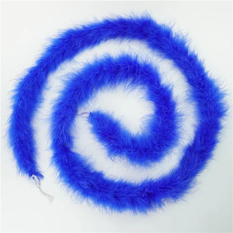 2Meters Black Fluffy Turkey Marabou Feather Boa 18-20g Shawl Wedding Skirt Fringe Trim Feathers On Tape for Clothes Decoration