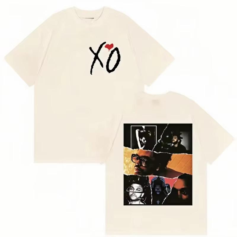 Pop Rapper The Weeknd Xo Album Graphic Print TShirt Men Women Fans New Short Sleeve TShirt Cotton Hip Hop Streetwear
