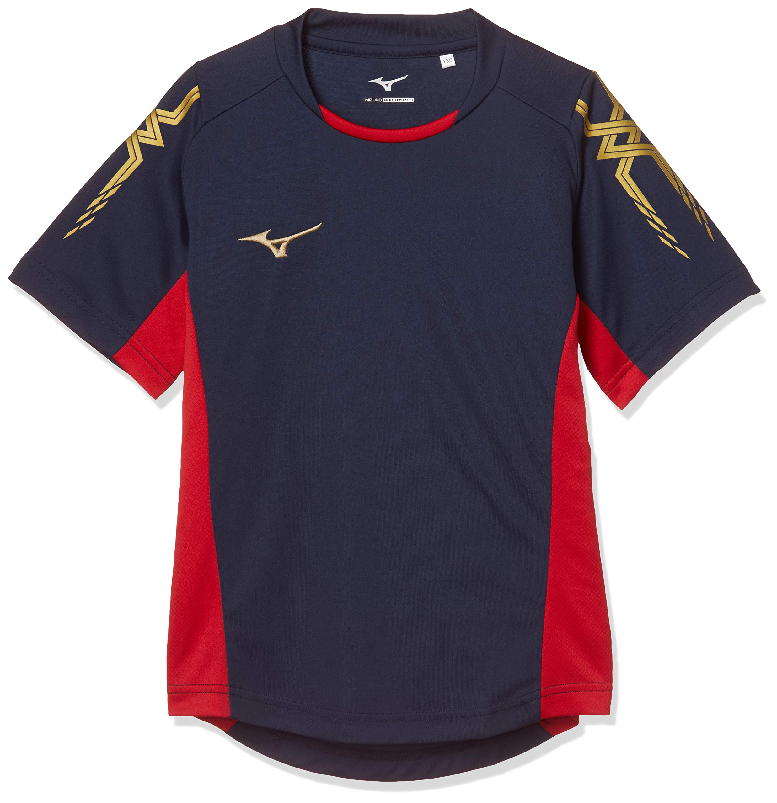 

Mizuno Soccer Field Dress Size 150 to Japanese size for Club and Matches Shirt, P2MA8400, Kids , Navy/Chinese Red, (equivalent 150), Activities,