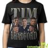 CHEMISE TIM BRADFORD, T-shirt Vintage Tim Bradford, Merchandising Hommage Bootleg Rétro Années 90 Hiver Eric Barrett, T-shirts Rap Hommage à The Rookie Cadeaux pour Fans