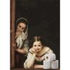 Funny Bathroom Toilet Decoration Painting Mona Lisa Wearing Pearls Girl with Roll Paper Canvas Prints Posters Home Wall Decor