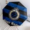 1 PC Automatic Folding Umbrella - Club Brugge KV Custom Name Pattern, Portable & Foldable Design with 8 Ribs, Christmas Birthday Gifts