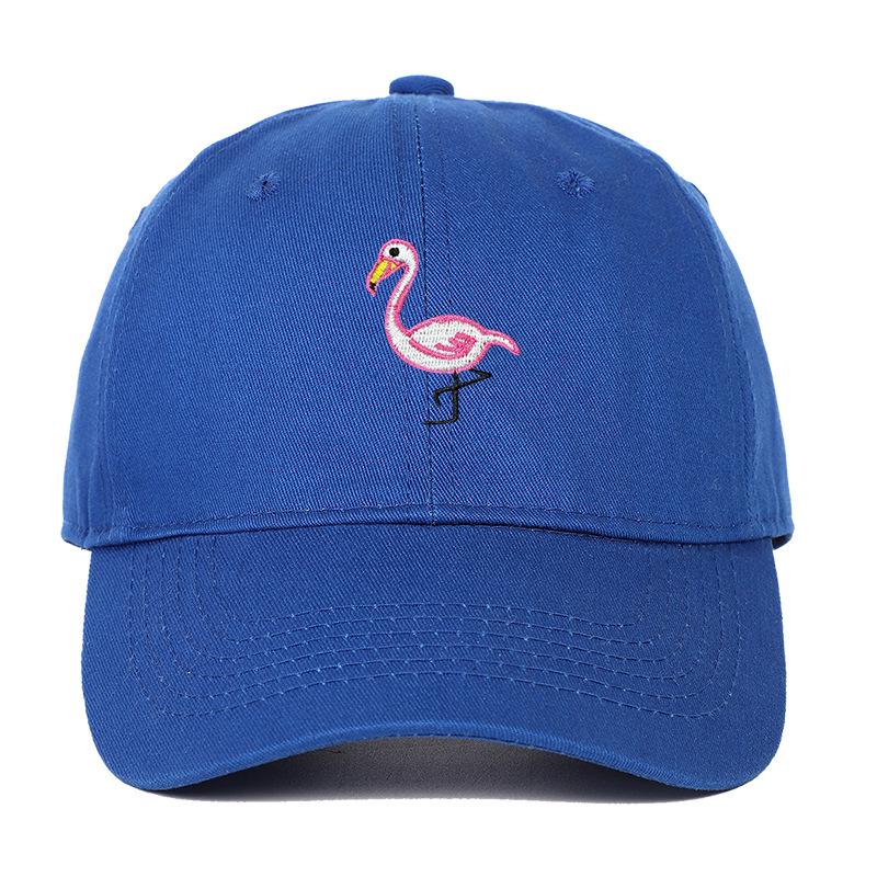 Embroidered Flamingo Soft Baseball Cap for Men & Women - Sun Protection Dad Hat