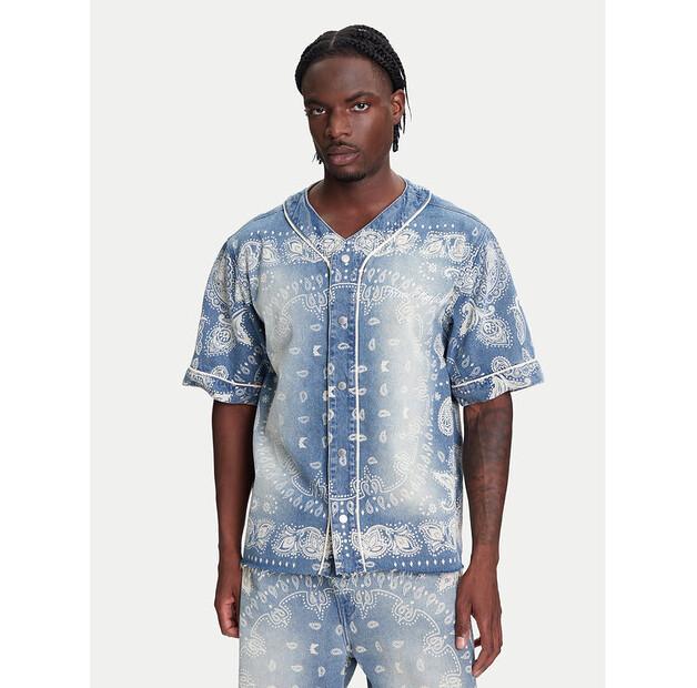 

Рубашка Karl Kani Paisley Denim Baseball EU L