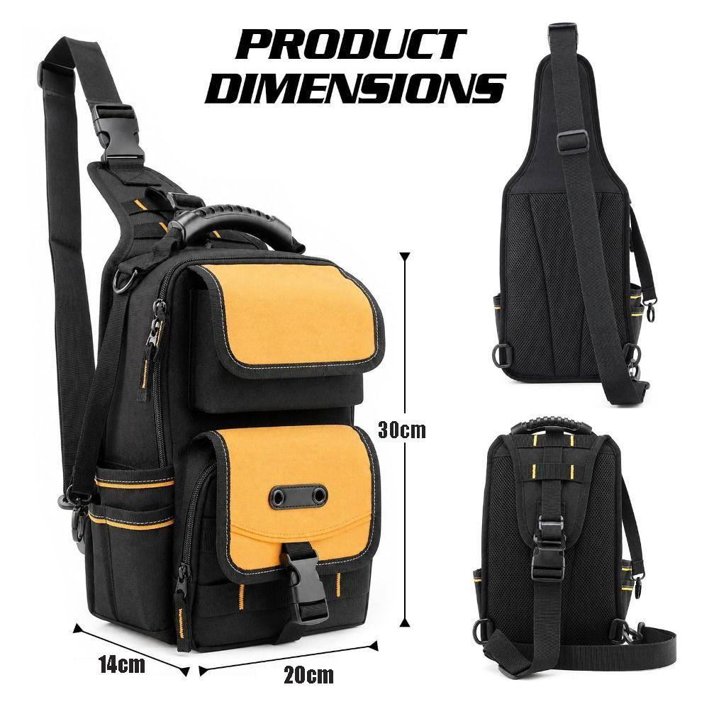 Waterproof Tool Bag Multi-Pocket Heavy Duty Tool Pouch Compact Design Mini Carry Tool Bag For Technician Mechanics Electrician