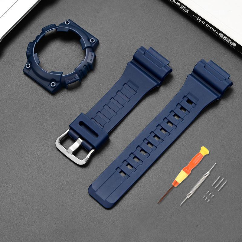 Reimveske for Casio G-Shock AQ-S810 Menn Kvinner Erstatning Matt Gummi Silikon Klokkereim Armbånd