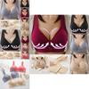 Women Push Up Full Coverage Bra Deep-v Wireless Lace Bra For Comfortable All-day Wear