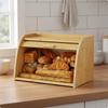 Panera de Bambú Multicapa de Madera Extra Grande para Cocina, Hogar
