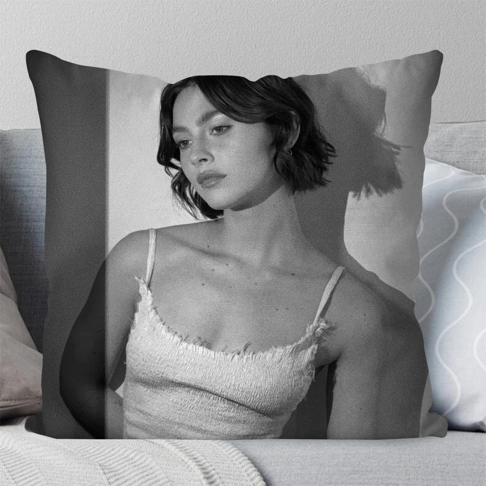 Singer Gracie Abrams Hot Music Pillow Case Square Pillow Bedroom Sofa Leisure Comfort CushionLiving Room Home Decoration 40X40