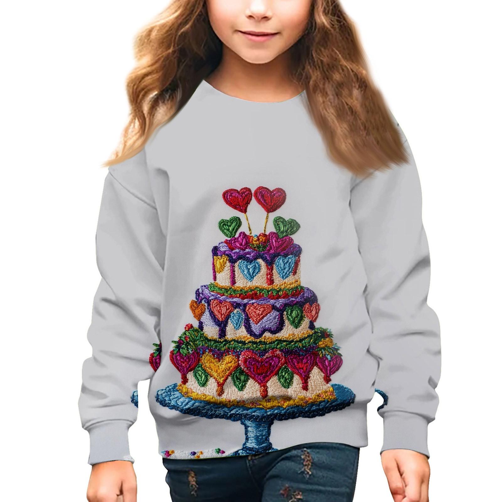 

Мальчики и девочки круглый вырез свитера для детей День святого Валентина вышитый принт топы 110 красный