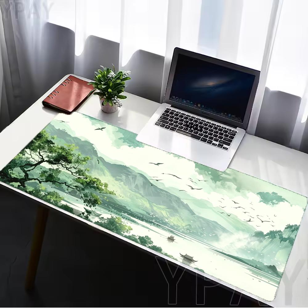 Ink Wash Mountain MousePad Mouse Pad Large Computer Office Table Mats XXL Anti-slip HD Gaming Keyboard Mousepads Long Desk Mat