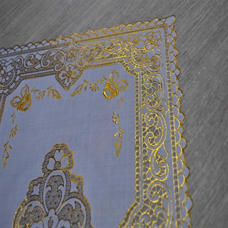 

Nordic-style waterproof lace tablecloth FL-1601 gold decoration (2 sheets) (Width) 30cm x (Length) 44cm 2 sheets