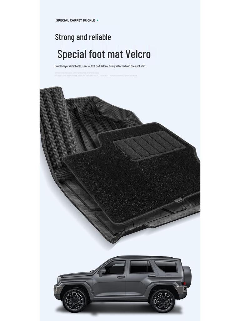 TPE Eco-Friendly Foot & Trunk Mats for 24 Tank 700 HI4-T Plug-In Hybrid Models