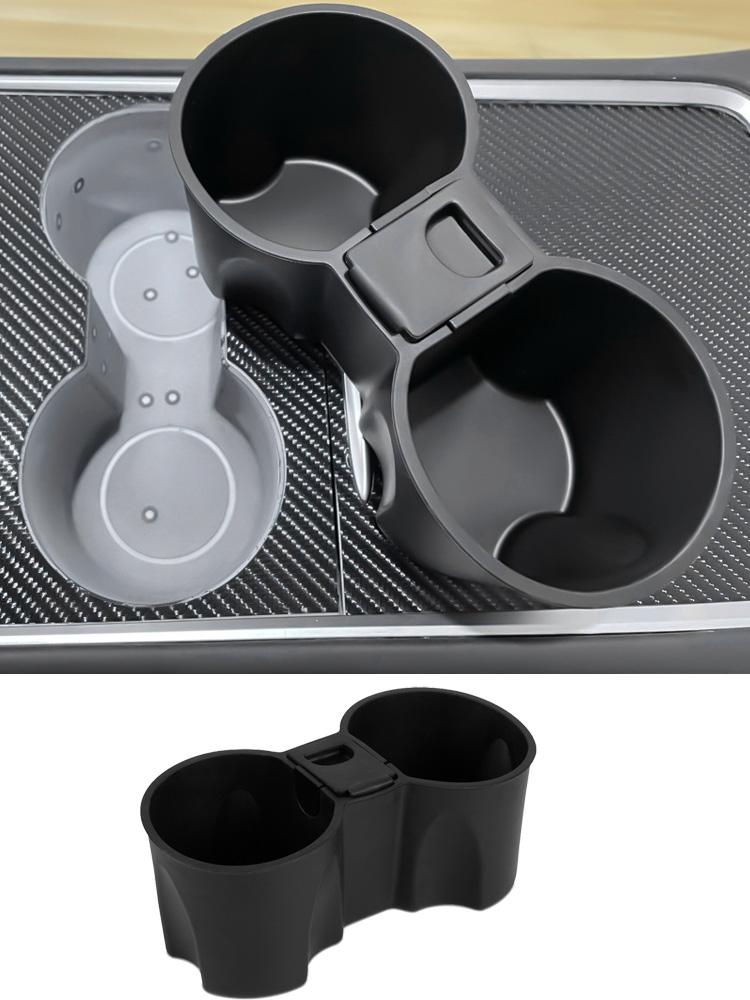 Car Cup Holder for Tesla Model Y Juniper Center Console Cup Mat TPE Water Bottle Holder Model 3 Highland interior Accessories