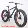 26/20 Inch Extra Wide Snow Bike Fork Off-Road Beach Bike Extra Wide Tyres Forks 26x4.0/20*4.2 High Carbon Steel Rigid Fork