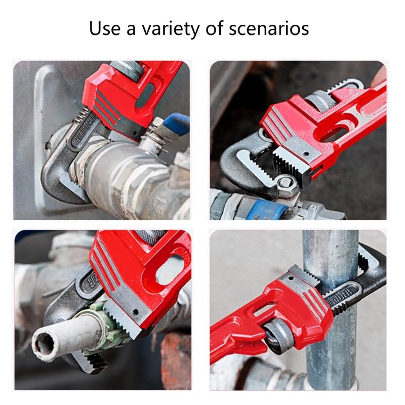 8 "/10"/12 "/14"/18 "Heavy Duty Gerade Rohr Sanitär Schraubenschlüssel Einstellbare Rohr Klemmen Zangen Klempner Schraubenschlüssel Werkzeug