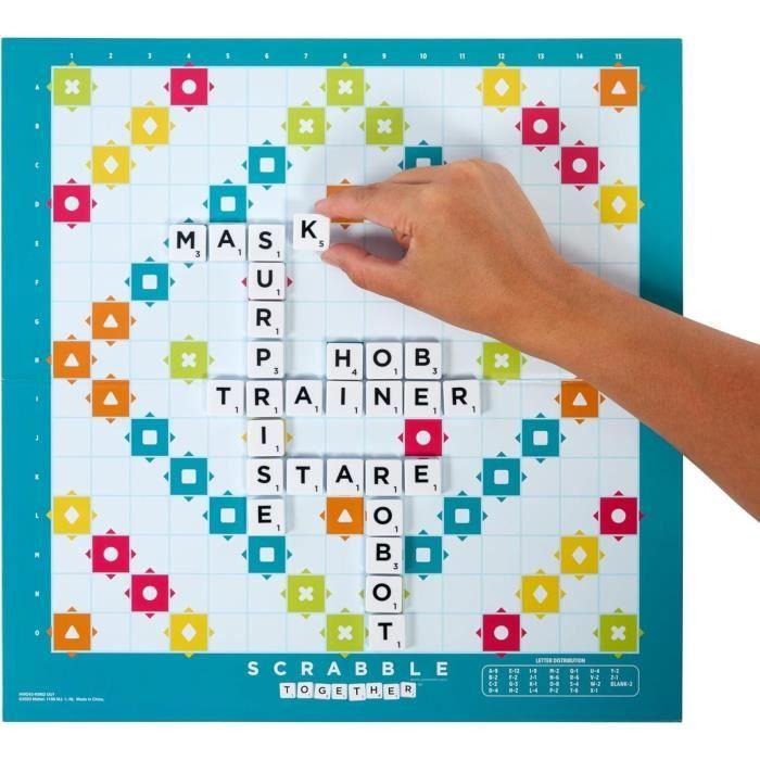 Mattel Games - Scrabble®-Jeu de société familial classique avec 2 modes de jeu HWD44