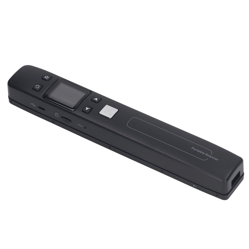 Portable Scanner Handheld HD Color Black Compact Mobile Document Scanner for Home Office