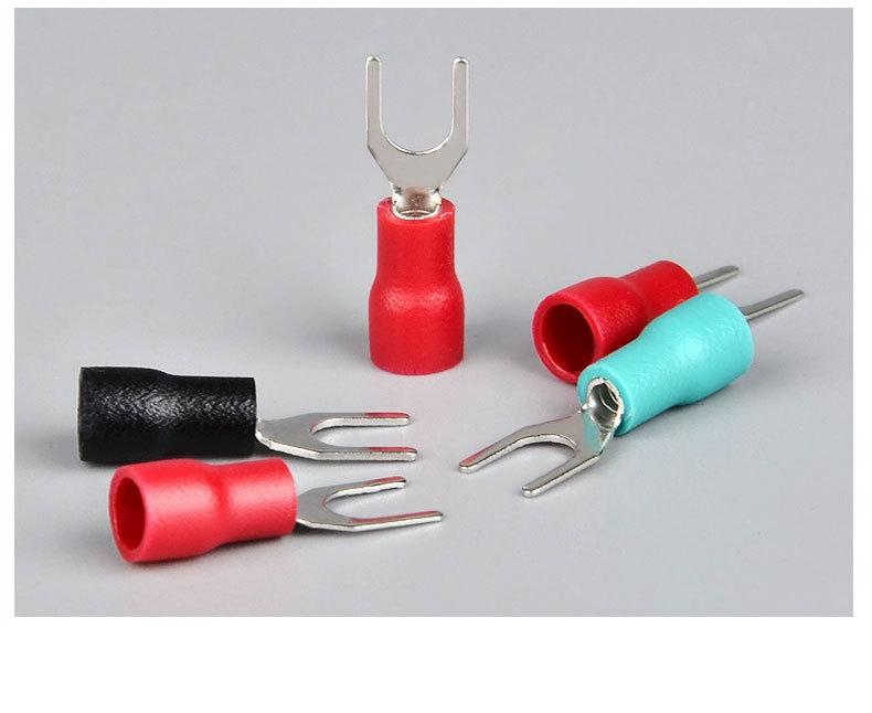 SV Insulated Spade and Fork Terminal Connector Y & U-shaped 1.25-3/4/5/6/8