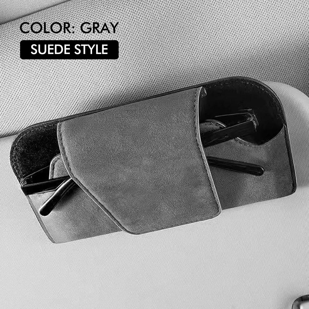 Auto Sonnenblende Brillenhalter Premium Leder Sonnenbrillenetui Clip Organizer Auto Brillen Aufbewahrungsbox Garage Handwerkzeuge