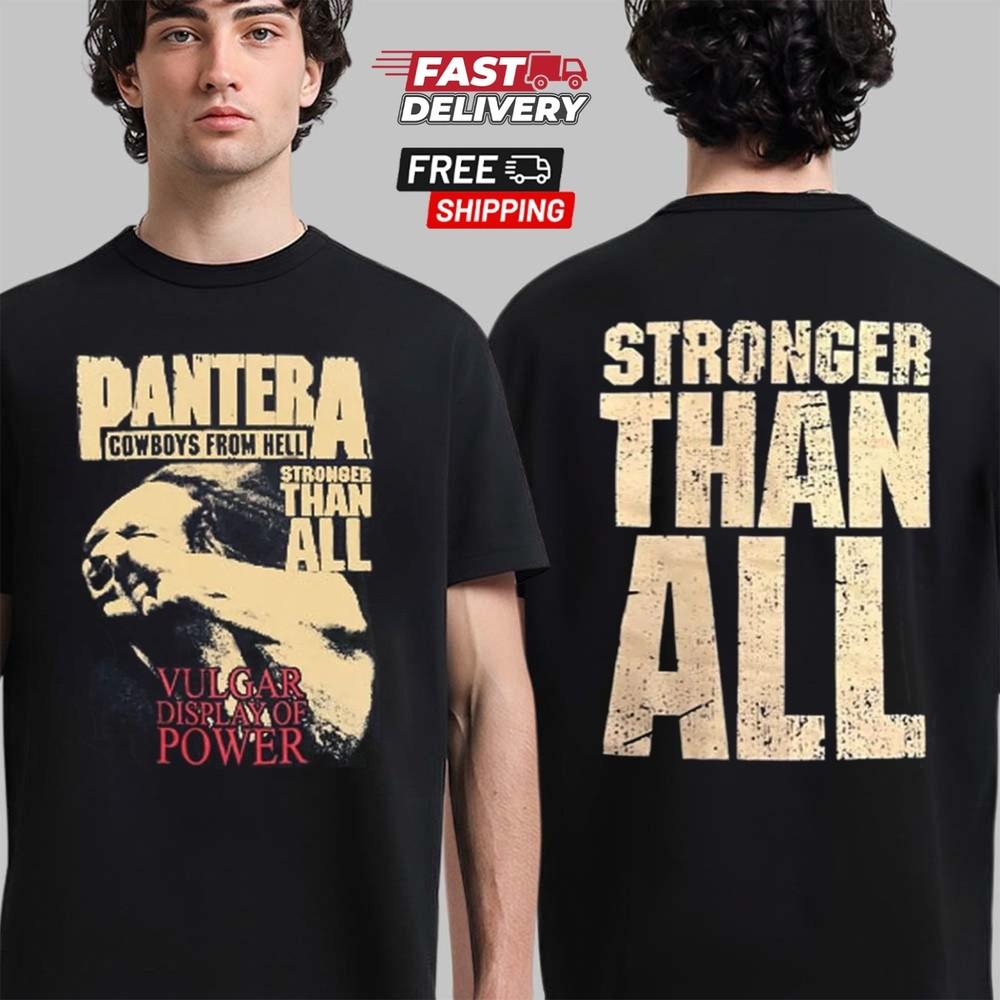 

Pantera Band Tour Date 2025 Double-Sided T-Shirt Q02 Family Fan Gift Shirt Unisex T-Shirt XXL