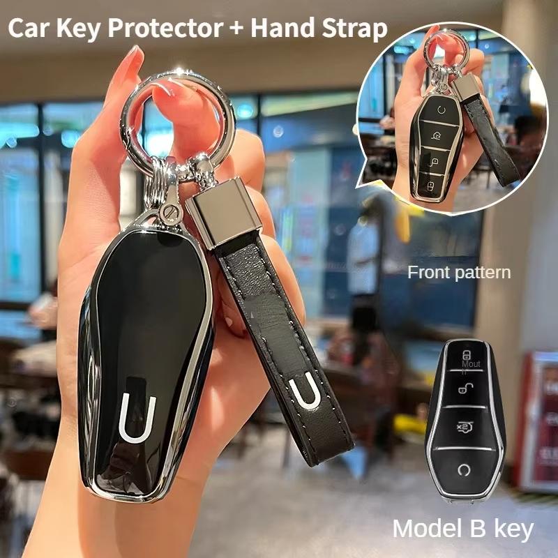 For BYD TPU Car Key Seagull/Dolphin/Qin/Han/Tang/Song/SEAL U DM-i/ATTO03 Car Key Decoration Full Cover Protective Case
