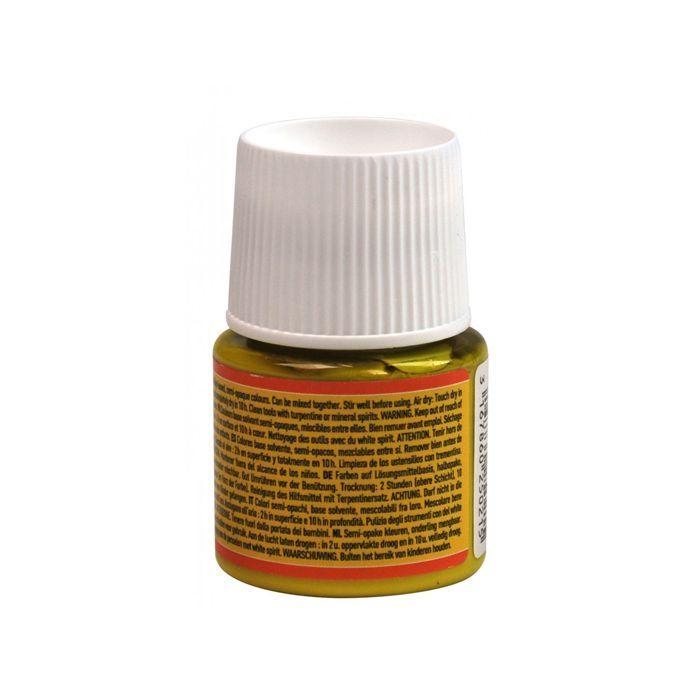 Peinture - Pébéo - Ceramic - Jaune riche - 45ml - Brillant et résistant à la lumière