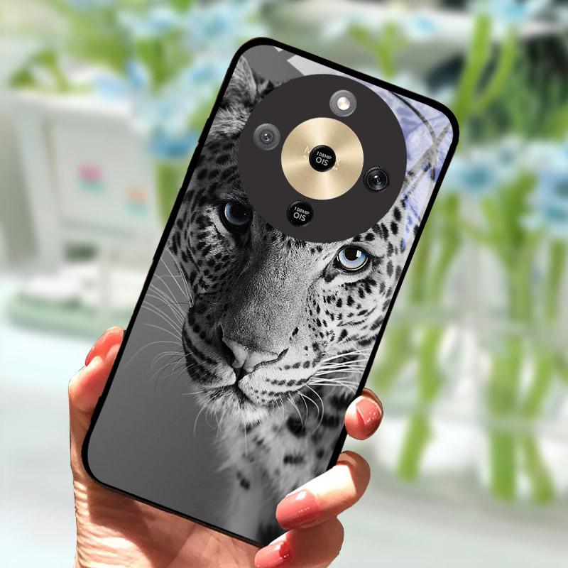 For Honor X9d HonorX9d Case MTN-NX1 Luxury Painted Cover Tempered Glass Phone Casing For Honor X 9 D Fundas Coque Camera Protect