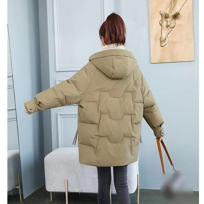 Parker Down Padded Jacket Mid-length Winter Student Hong Kong Style Girl Padded Jacket Trend