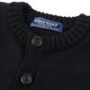 Guernsey Woollens Fisherman Whole Garment Cardigan - Black