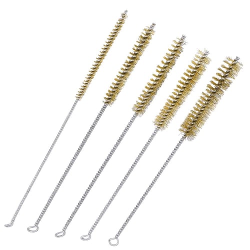 

5-Piece Metal Brush Set, Brass Tube Crittenado Brush, Wood Stove Brush, Bore Brush, Polishing Brush, Polishing Tool, Paint Stripper Cleaning Brush, Br