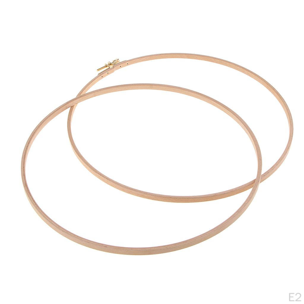Runda Träbroderibågar Stygn - 13,8 cm