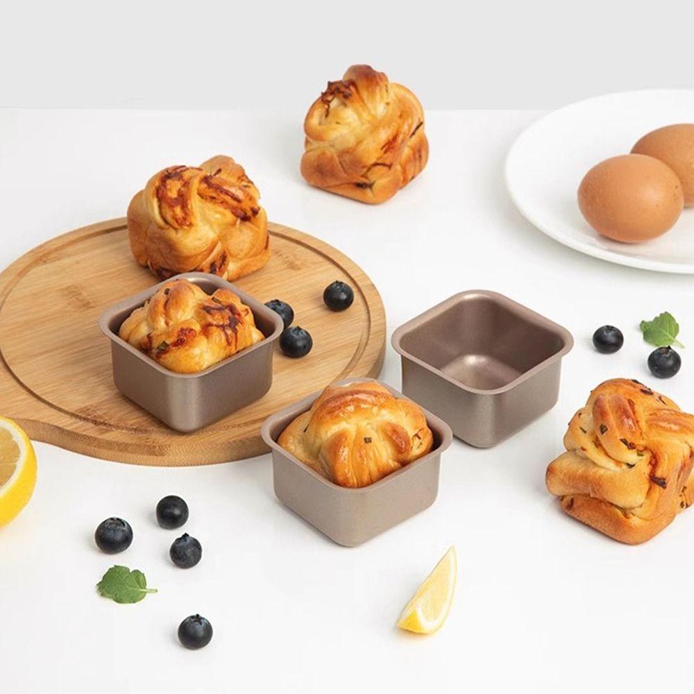 Square Cake Mould 3pcs/set Mousse Cup New Bread Toast Mould Kicthen